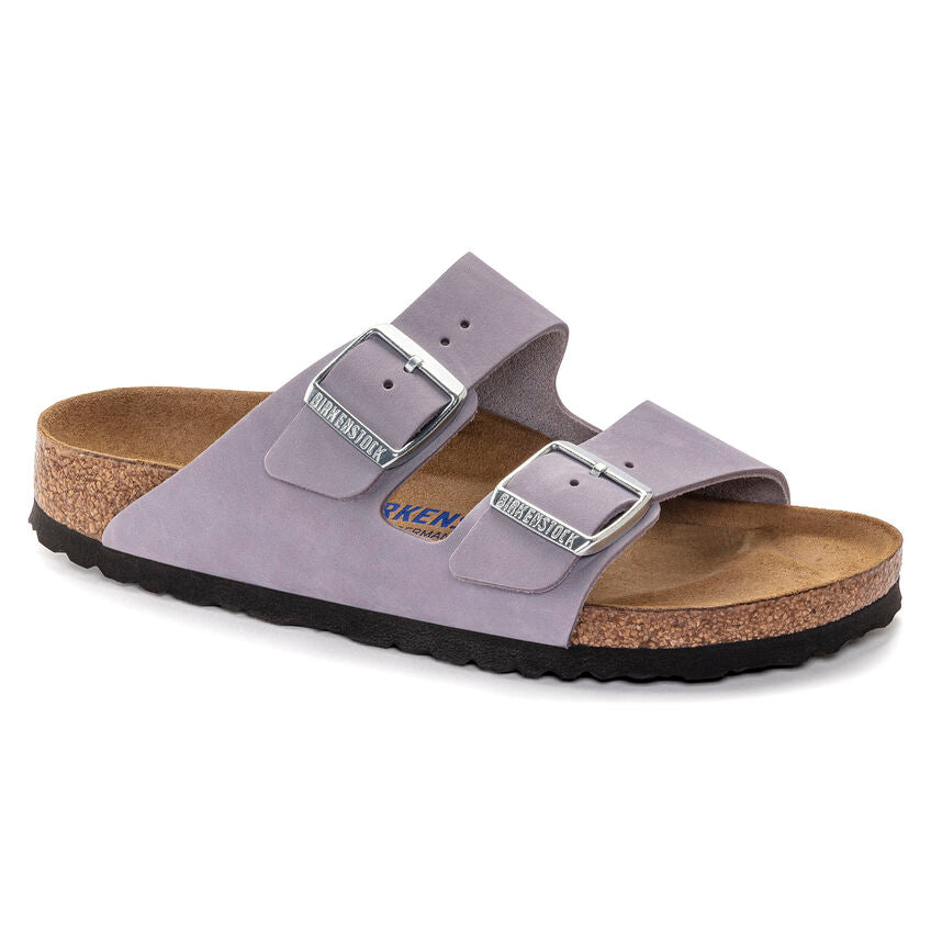 BIRKENSTOCK ARIZONA SFB PURPLE FOG NUBUK LEATHER