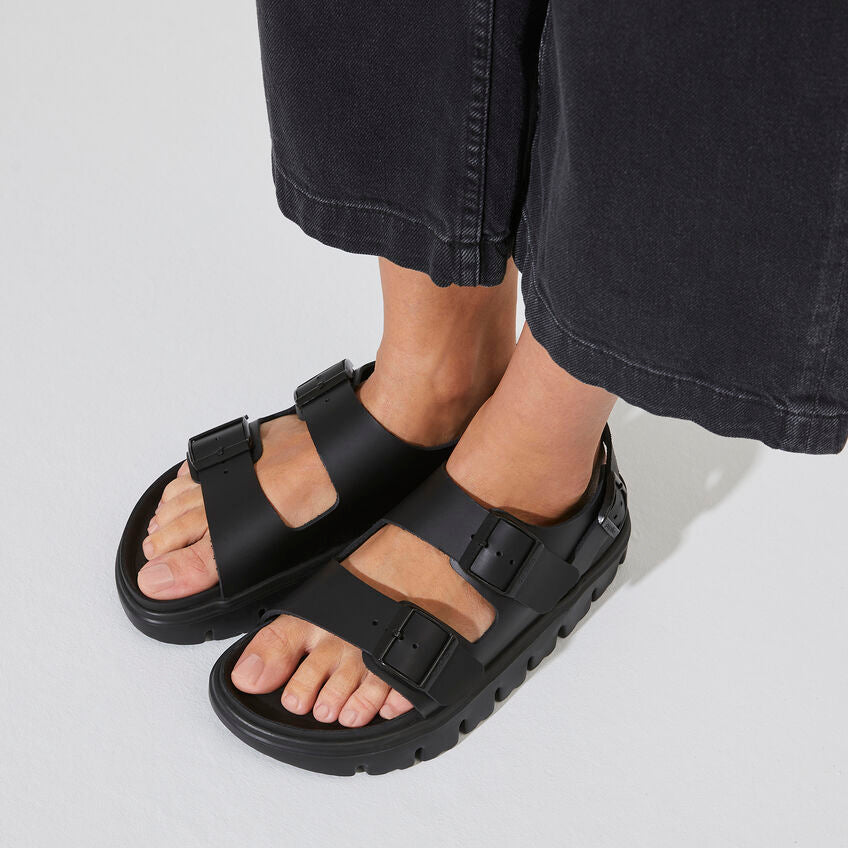 Fashion birkenstock milano black leather