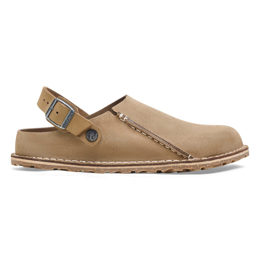 BIRKENSTOCK LUTRY PREMIUM GRAY TAUPE SUEDE