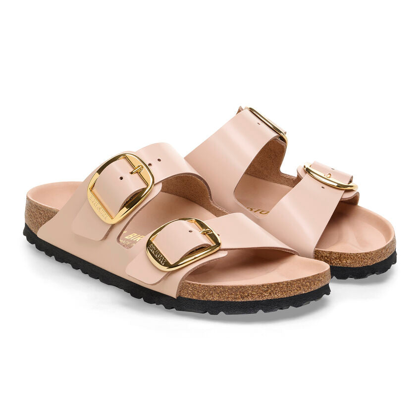 BIRKENSTOCK ARIZONA BIG BUCKLE SHINE NEW BEIGE