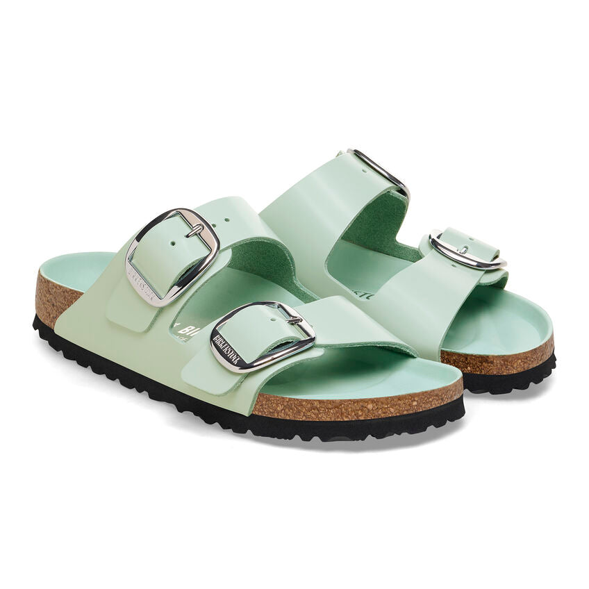 BIRKENSTOCK ARIZONA BIG BUCKLE SHINE SURF GREEN