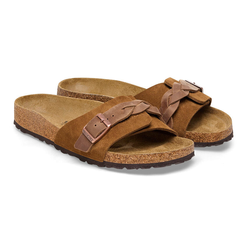 BIRKENSTOCK OITA BRAIDED MINK SUEDE