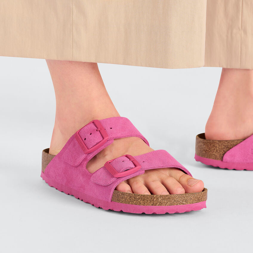 BIRKENSTOCK ARIZONA FUCSIA TULIP SUEDE