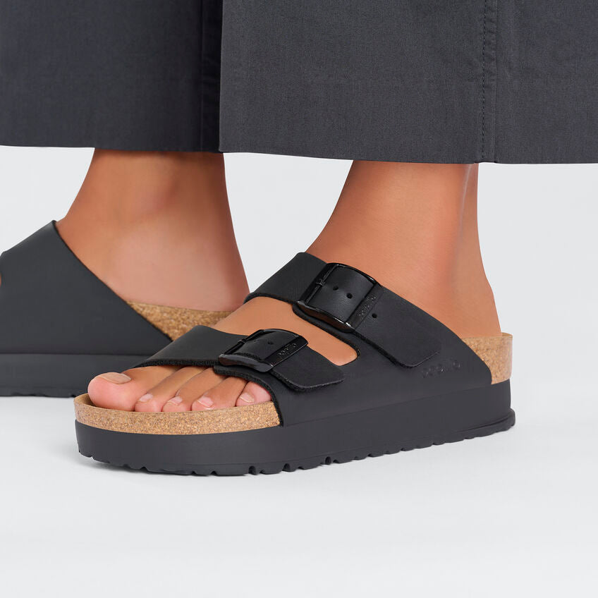 PAPILLIO BIRKENSTOCK ARIZONA PLATFORM VEG BLACK