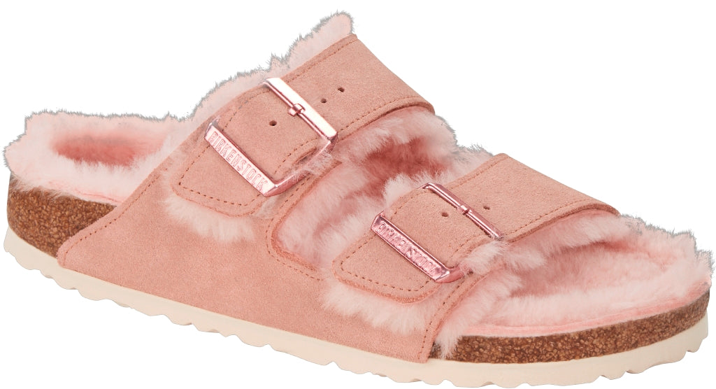 BIRKENSTOCK ARIZONA SHEARLING ROSA