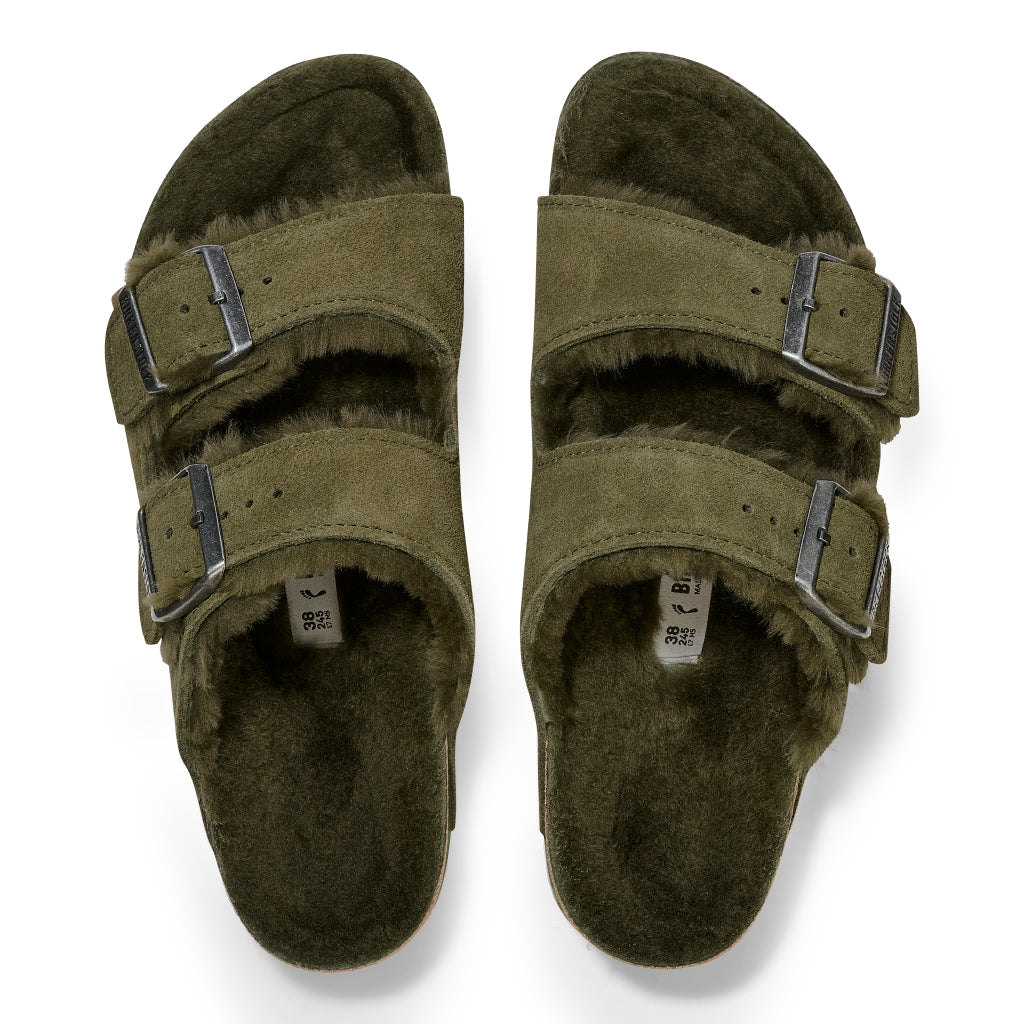 BIRKENSTOCK ARIZONA SHEARLING THYME - VERDE