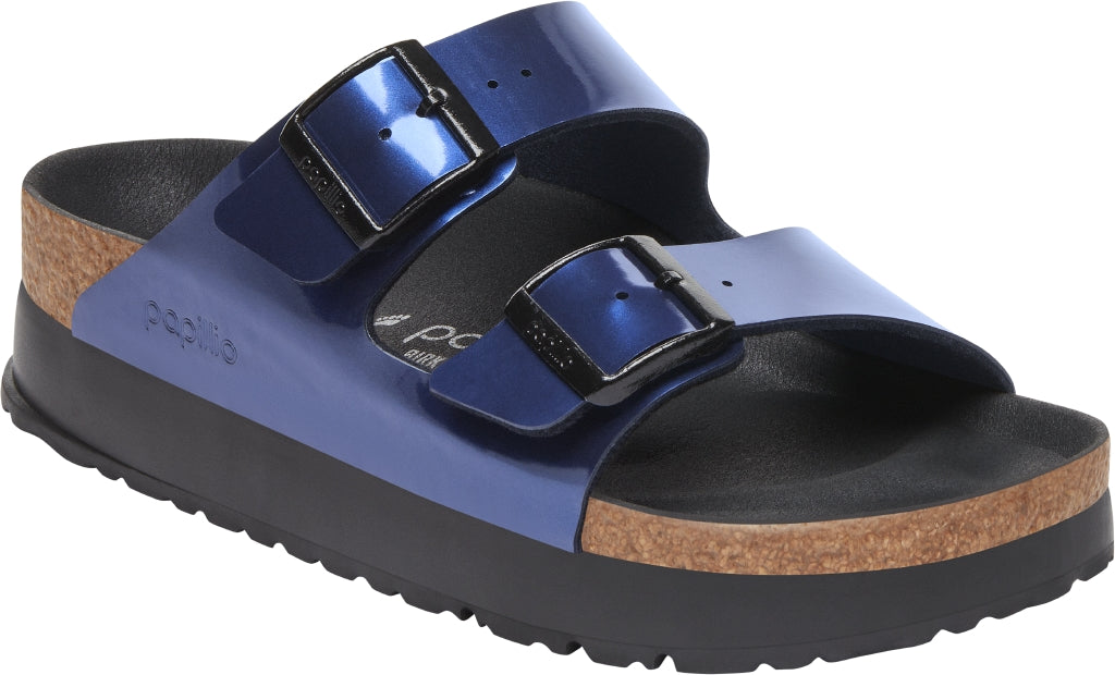 PAPILLIO BIRKENSTOCK ARIZONA PLATFORM STEEL DARK BLUE