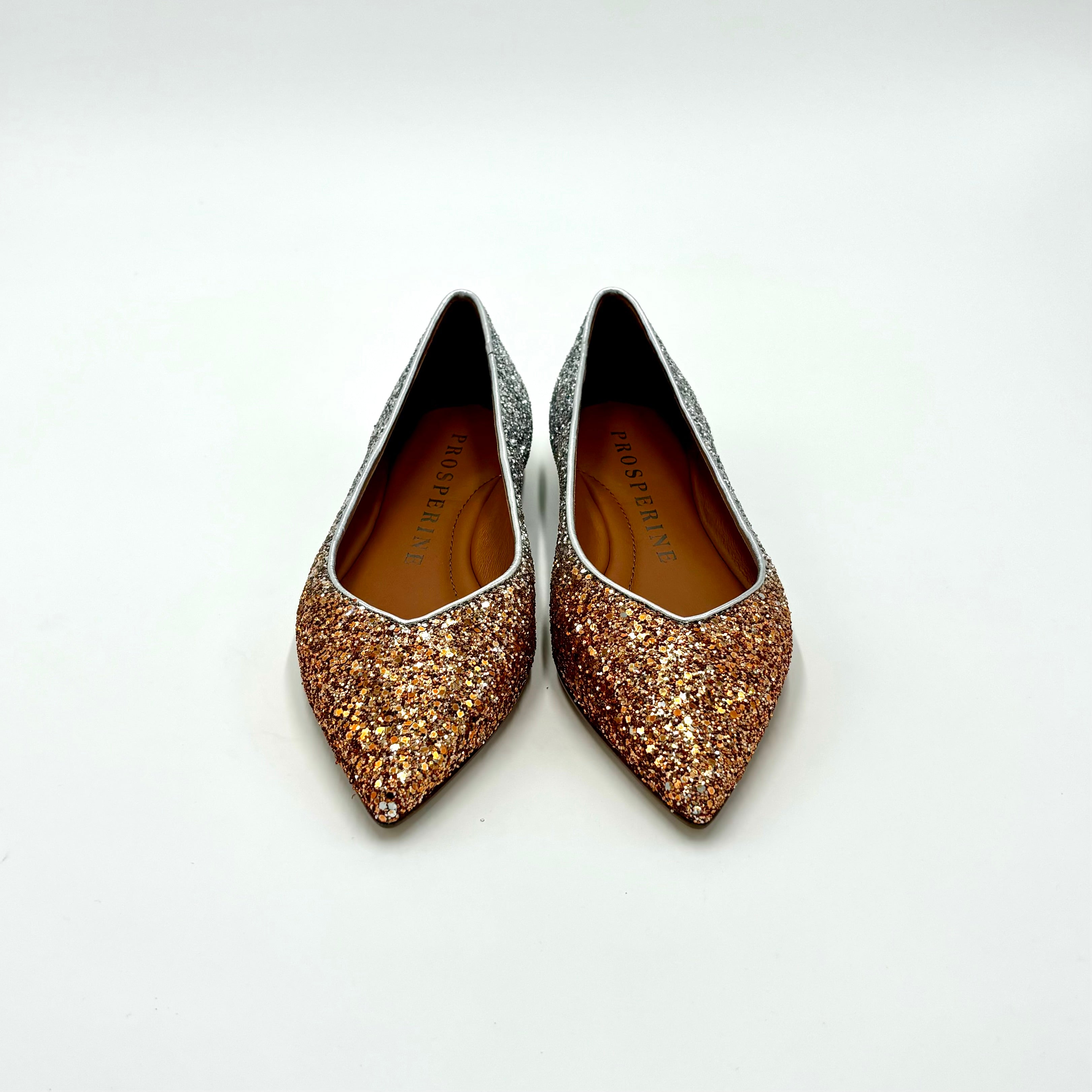 PROSPERINE BALLERINA GLITTER DEGRADE ARANCIO SILVER 7820/QQ2