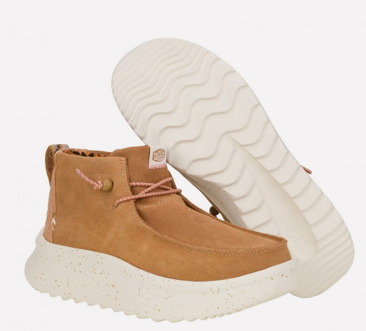 DUDE WENDY PEAK HI SUEDE CHESTNUT