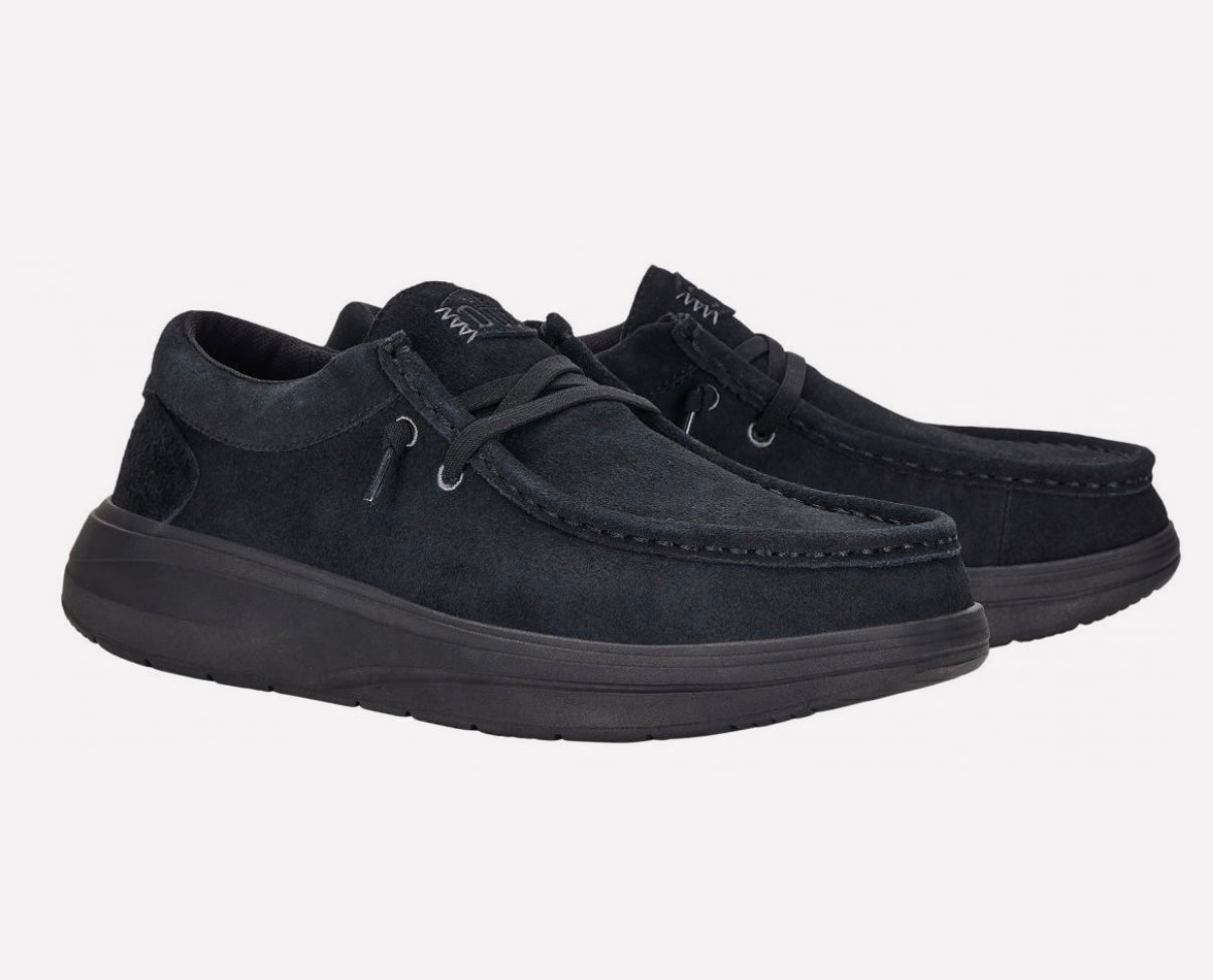 DUDE WALLY COMF SUEDE BLACK