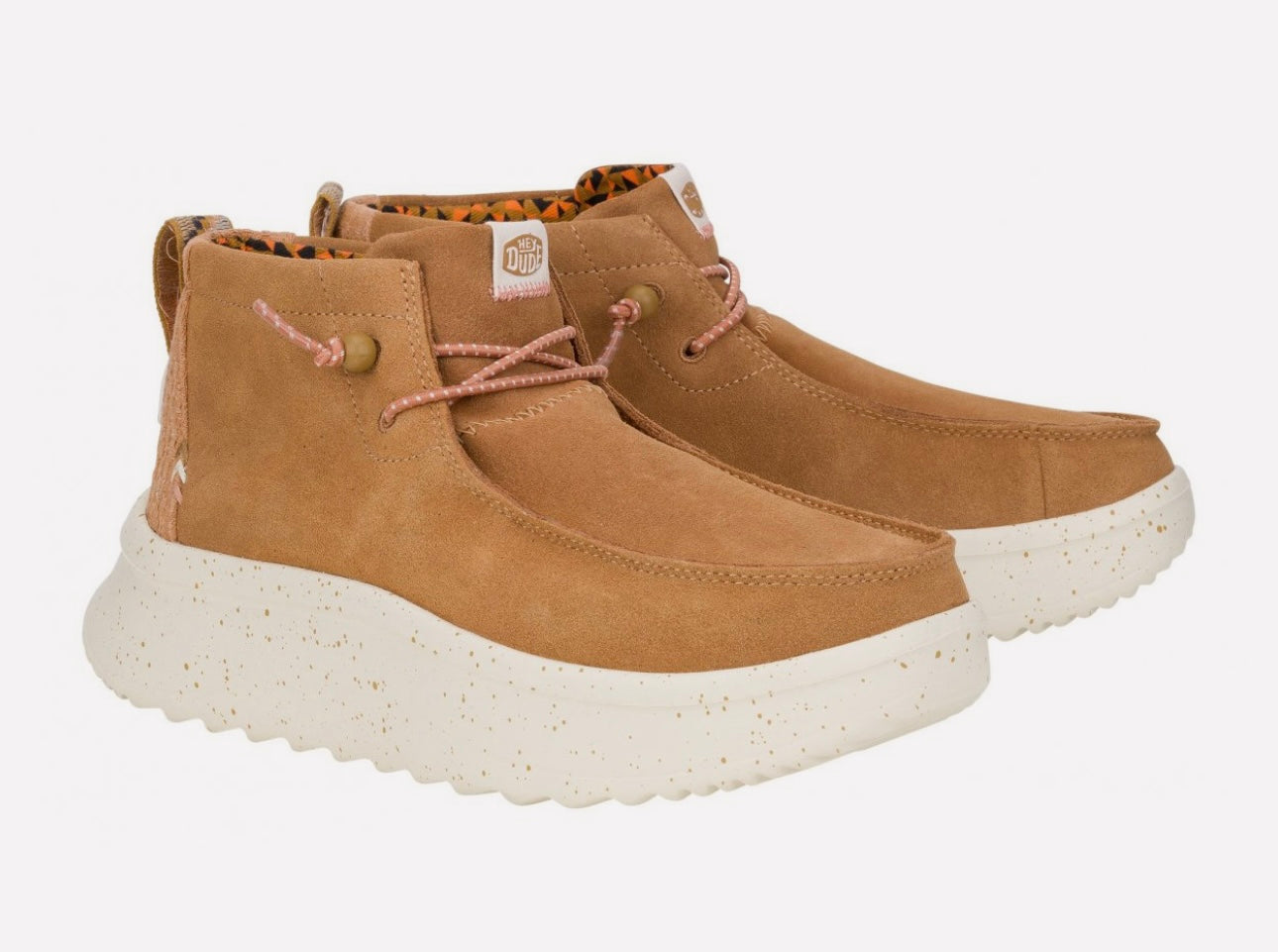 DUDE WENDY PEAK HI SUEDE CHESTNUT