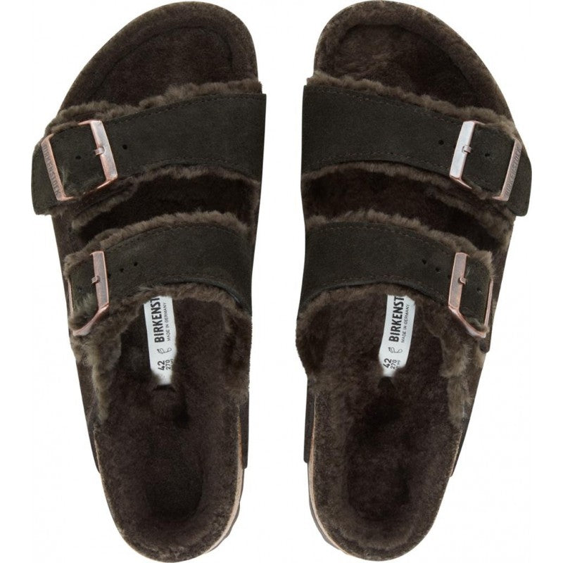 BIRKENSTOCK ARIZONA SHEARLING MOCCA