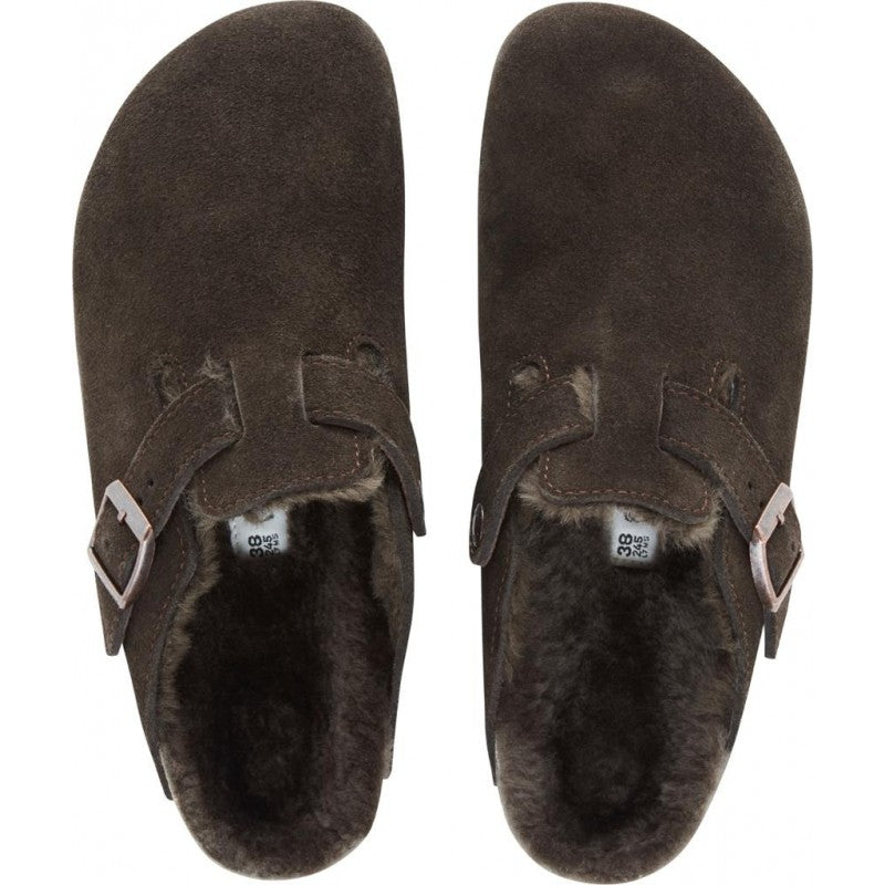 BIRKENSTOCK BOSTON SHEARLING MOCCA