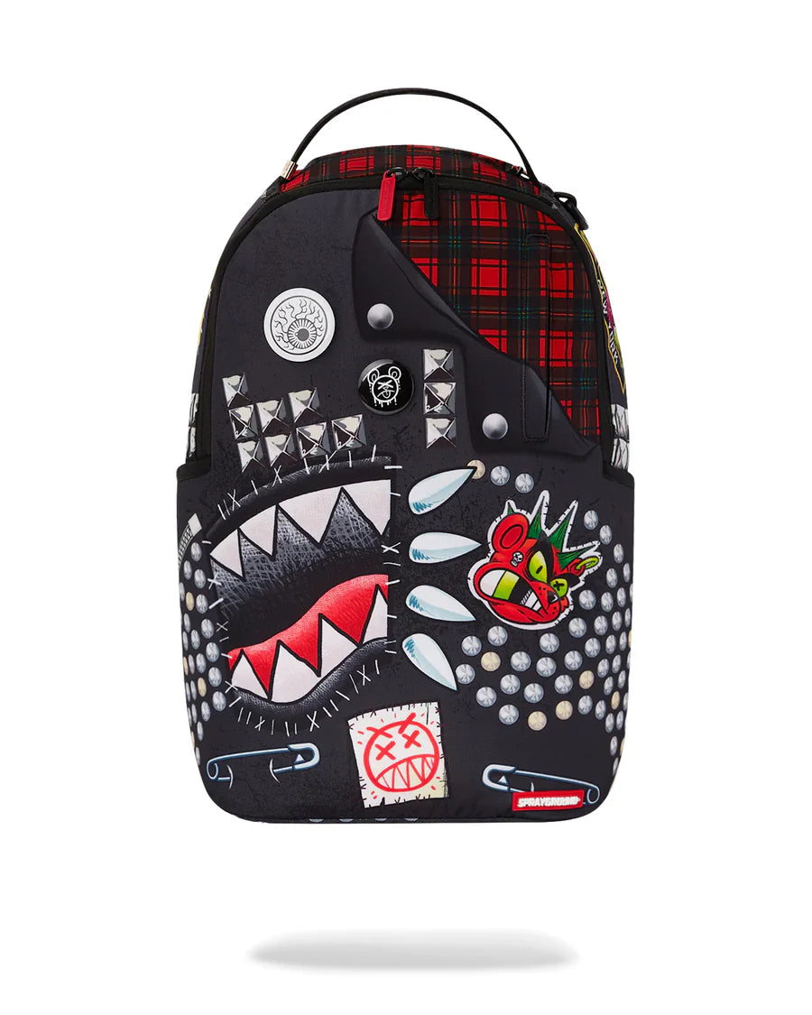 Zaino Sprayground PUNK SHARK DLXSR BACKPACK Nero