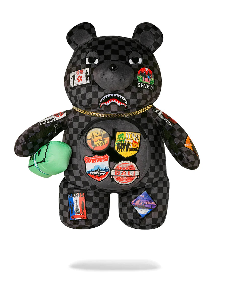 Zaino Sprayground GLOBAL MOGUL LOST TICKET MONEY BEAR