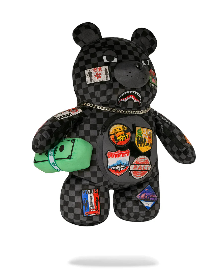 Zaino Sprayground GLOBAL MOGUL LOST TICKET MONEY BEAR