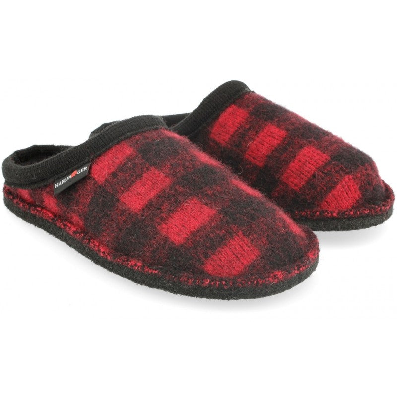 HAFLINGER FLAIR PLAID ROSSO